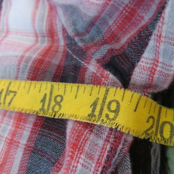 DKNY | Size XL | Cotton Hooded Button Up Plaid Sweater Long Sleeve Y2K Vintage - Picture 11 of 12